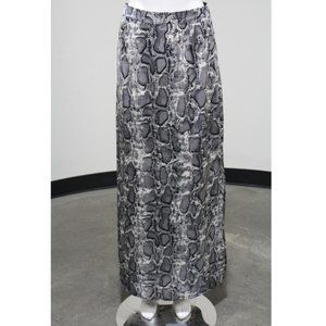 Sunday in Brooklyn snakeskin printed maxi skirt